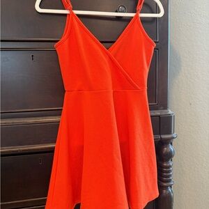 Source Unknown Orange Mini Dress